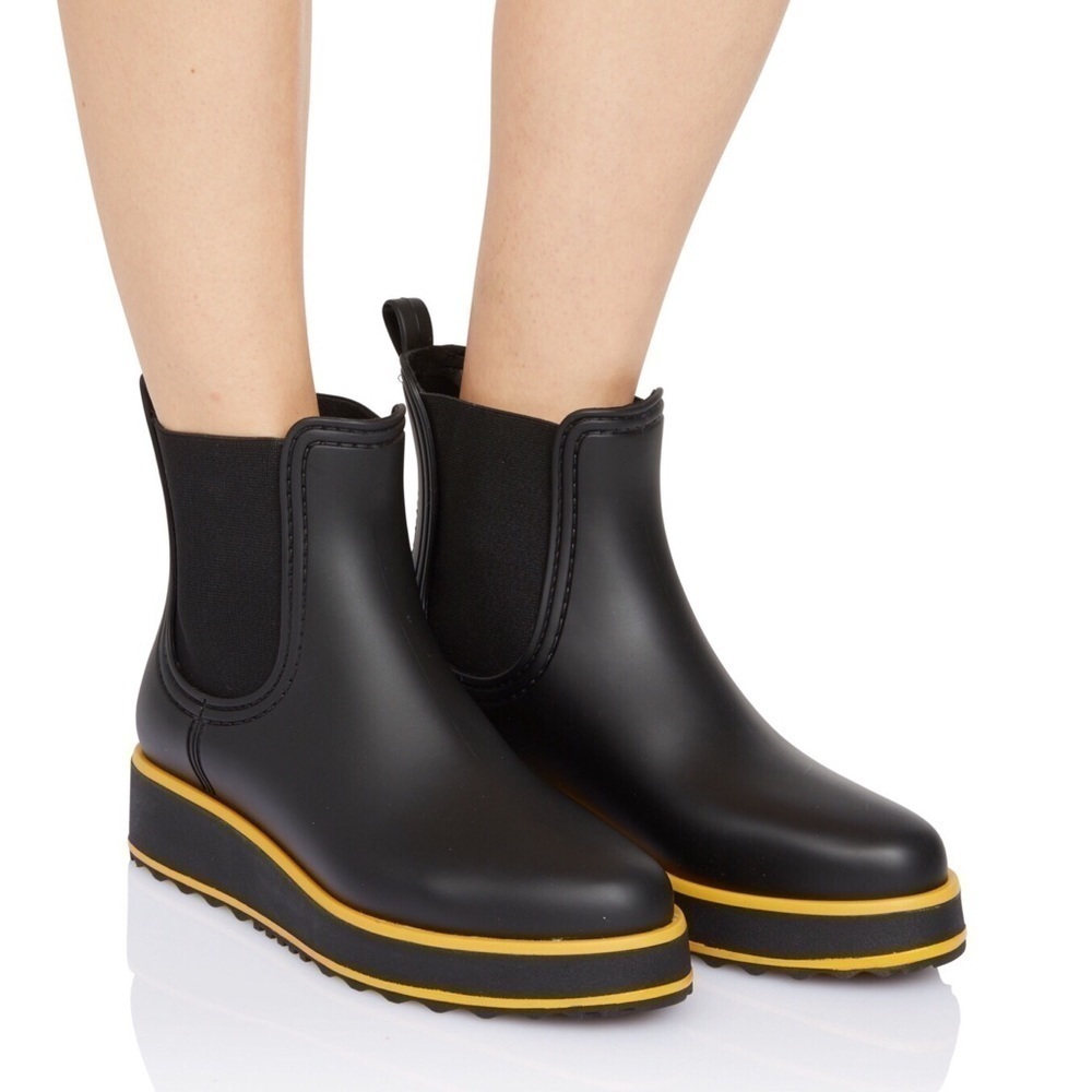 Bernando Willa Platform Black Rain Boot 11